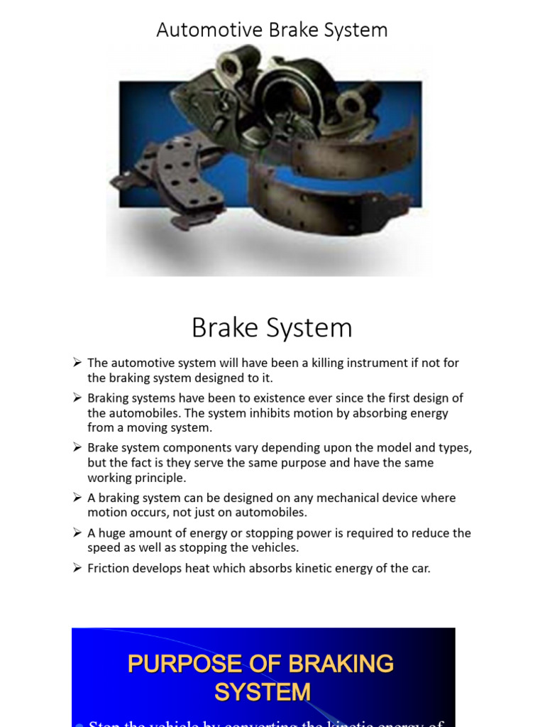 Understanding Automotive Brake Systems | PDF