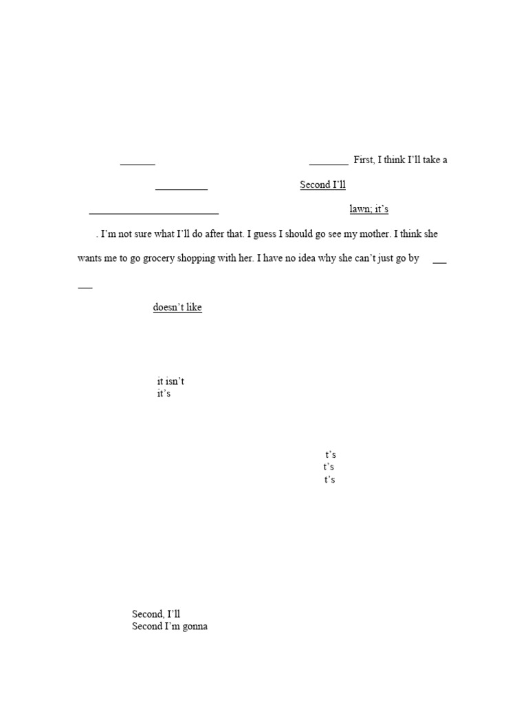Intermediate Paragraph Correction Exercises | PDF