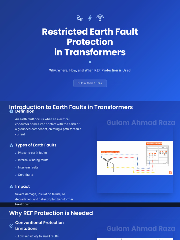 REF Protection in Transformers Explained | PDF | Transformer ...