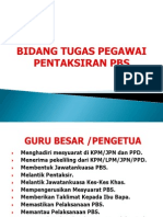 Bidang Tugas Pegawai Pentaksiran Pbs 2012