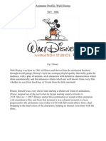 Walt Disney Animator Profile