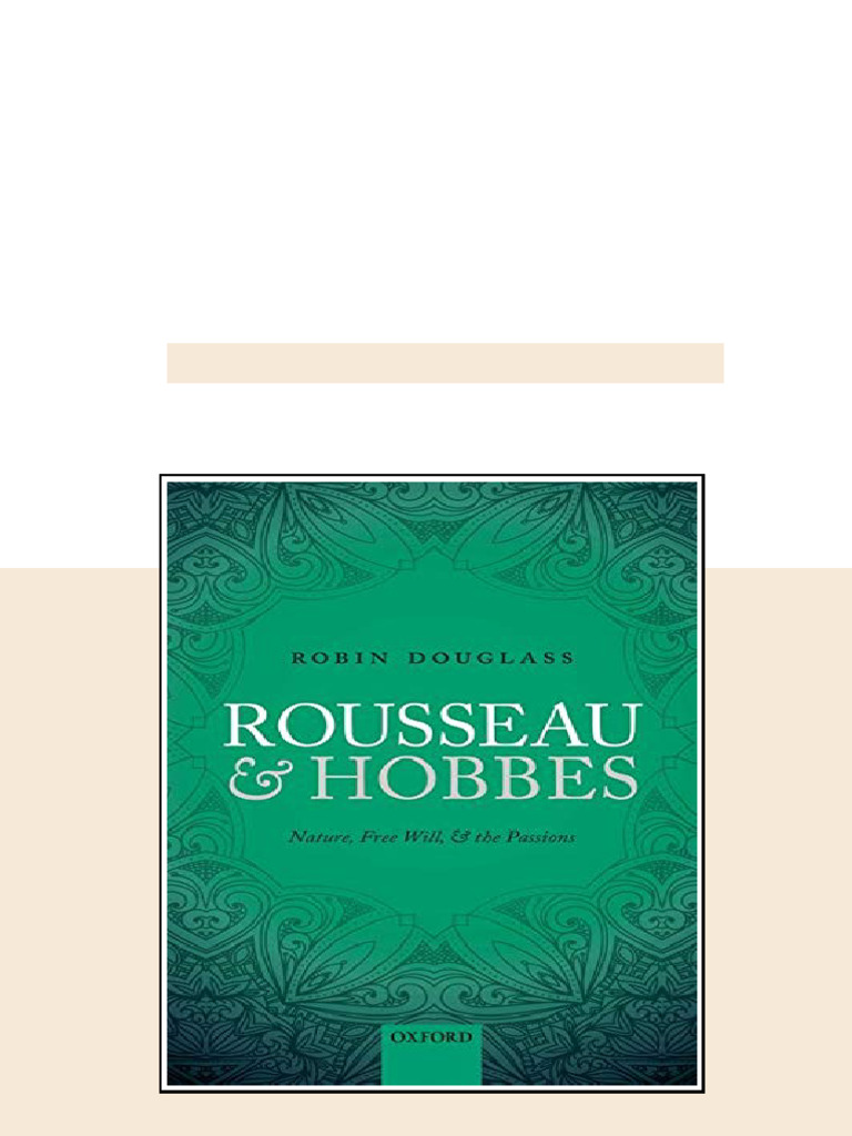 (Ebook) Rousseau and Hobbes: Nature, Free Will, and the Passions by ...