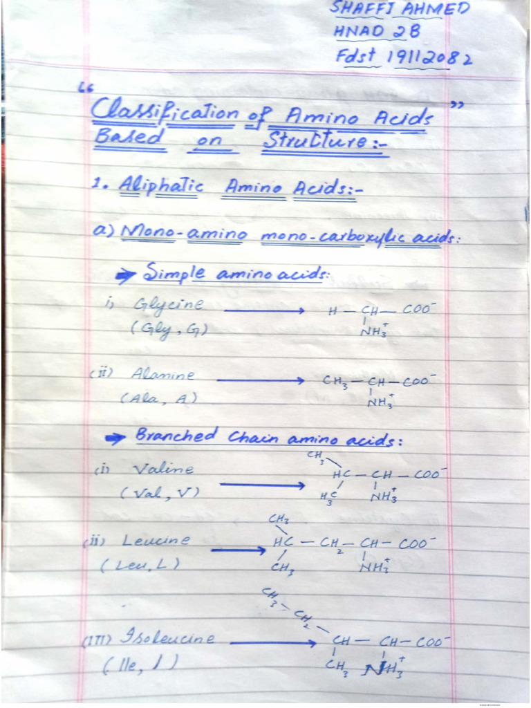 Fdst19112082 Structure of Different Amino Acids | PDF