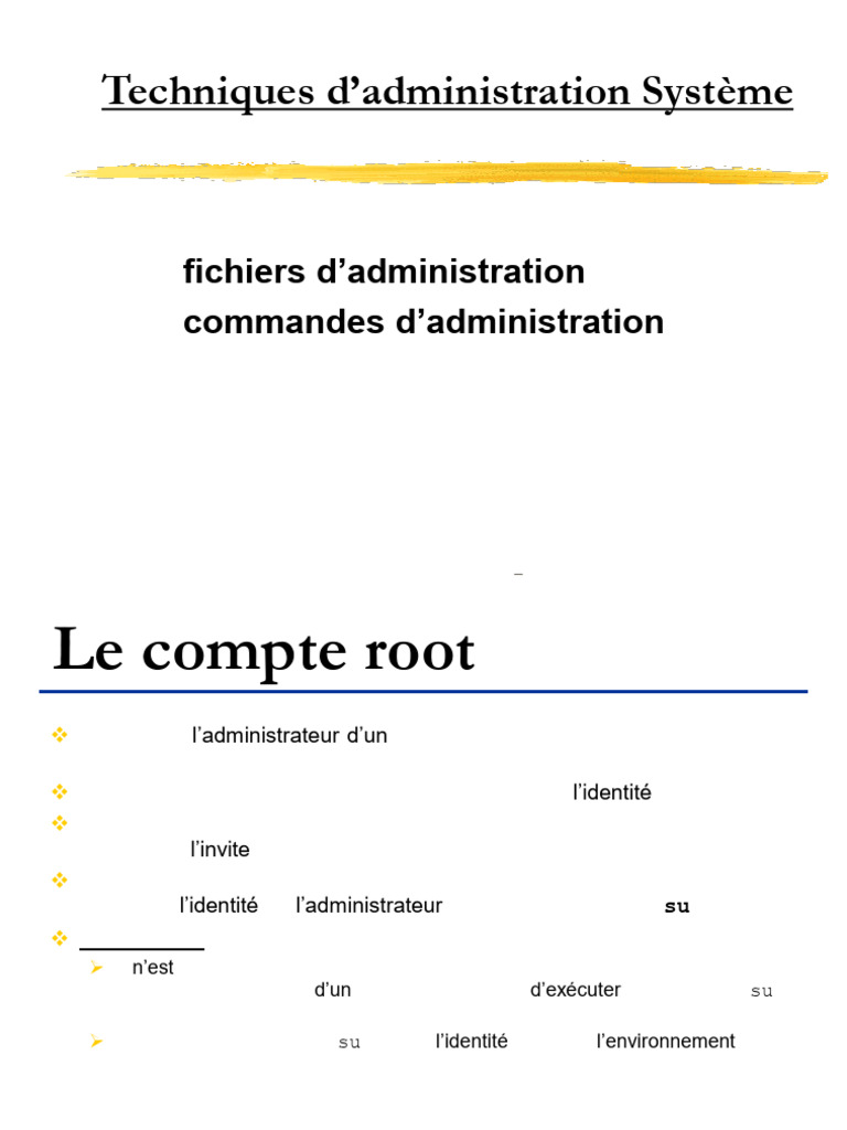 Administration Système Linux : Guide Complet | PDF | Langage de script ...