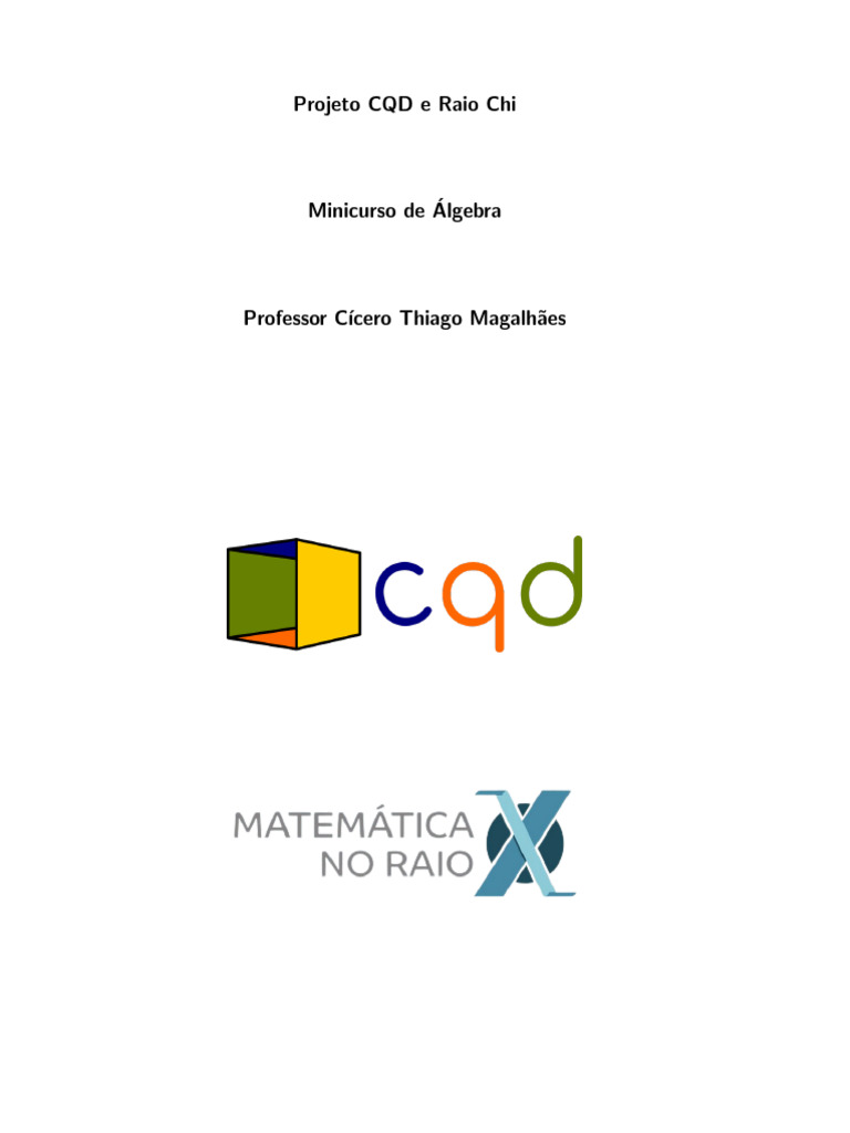 Algebra Aula 1 | PDF