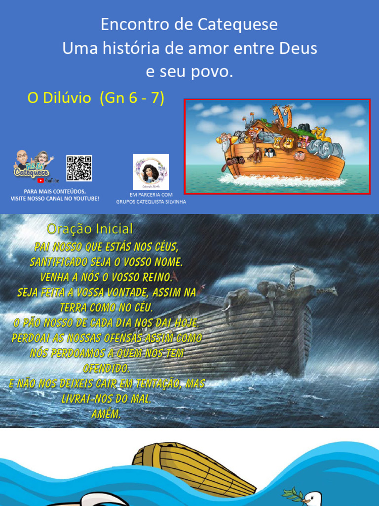 O Dilúvio + Atividade | PDF | Noé | Mito do Dilúvio