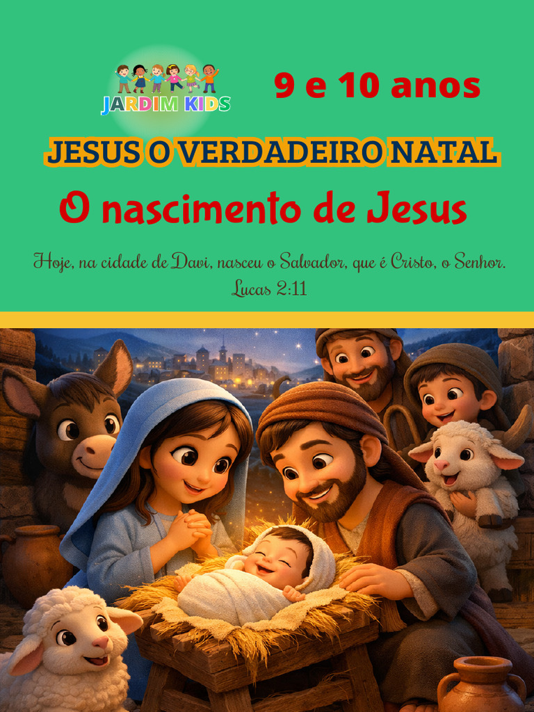 Culto Infantil: Jesus, o Verdadeiro Natal | PDF | Nascimento de Jesus ...