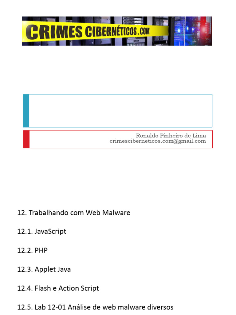 Análise de Web Malware e Técnicas | PDF | Malware | Script Java