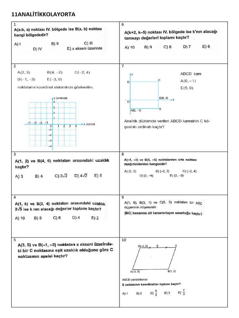 Analyse des Moyennes Analytiques | PDF