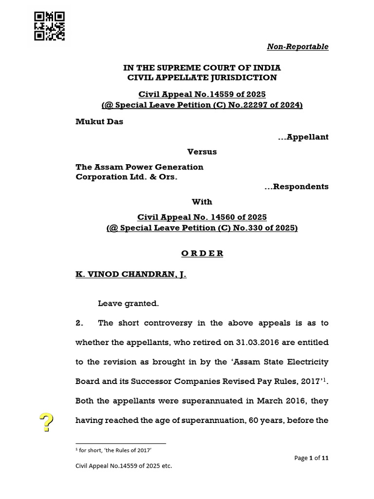 Supreme Court Ruling on Pay Revision | PDF | Pension | Appeal