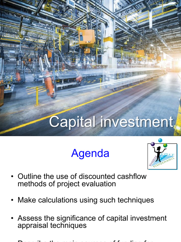 Capital Investment Evaluation Techniques | PDF | Net Present Value ...