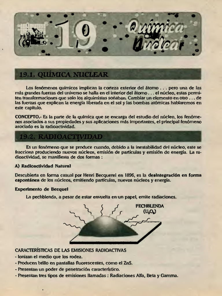 19. Quimica Nuclear libro de Química de RACSO nivel preuniversitario | PDF