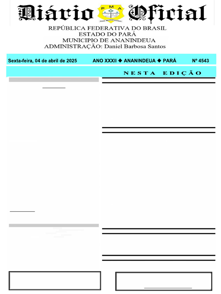 Atos do Executivo de Ananindeua | PDF | Impostos