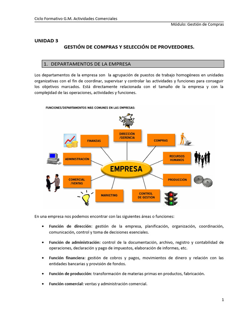 Gestión de Compras y Proveedores en Empresas | PDF | Business | Obtención