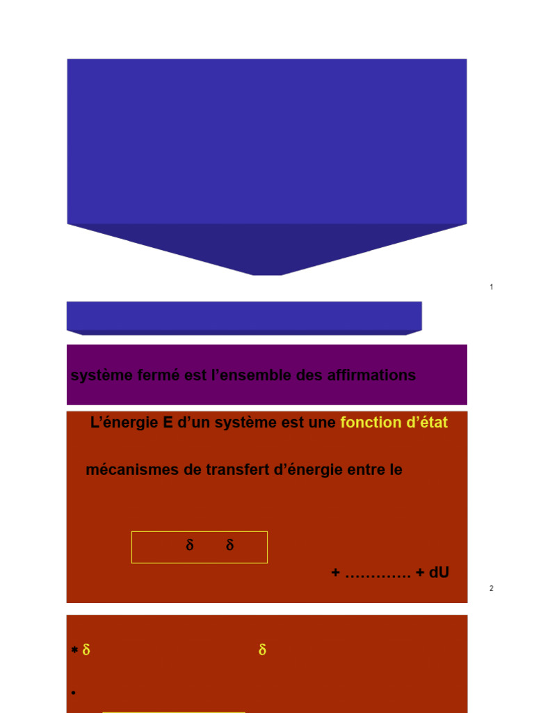 Premier principe de thermodynamique | PDF | Transfert thermique ...