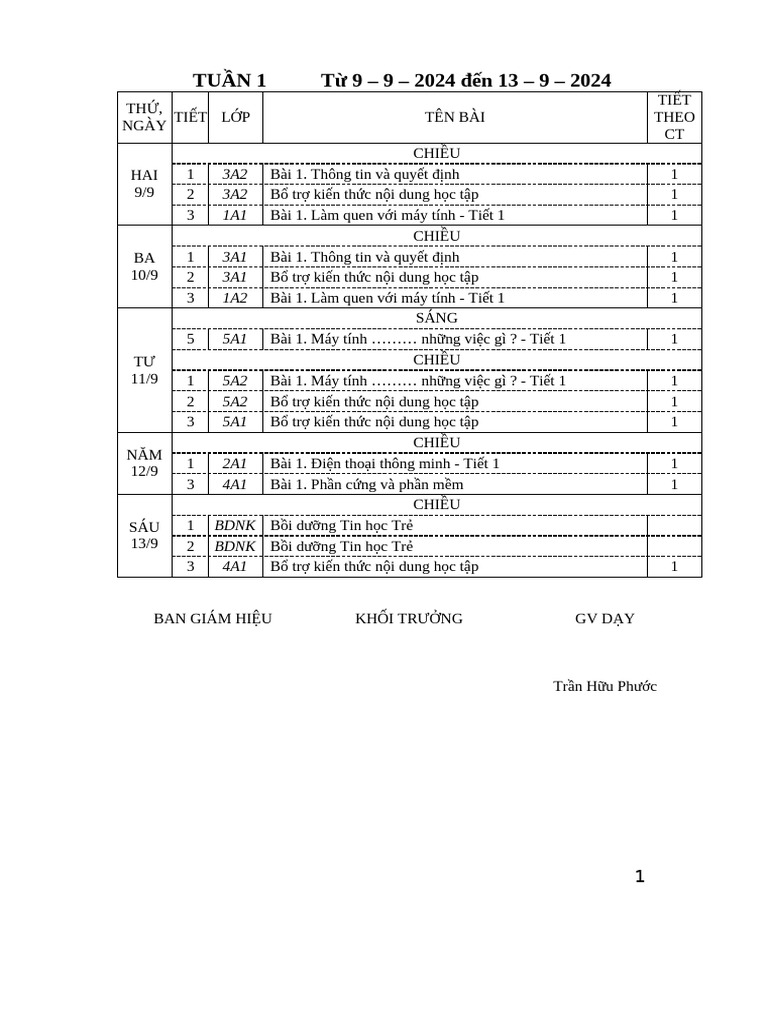 Tuan 1 | PDF