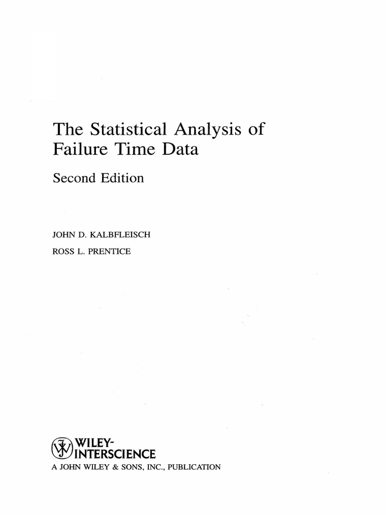 Statistical Analysis of Failure Time Data | PDF