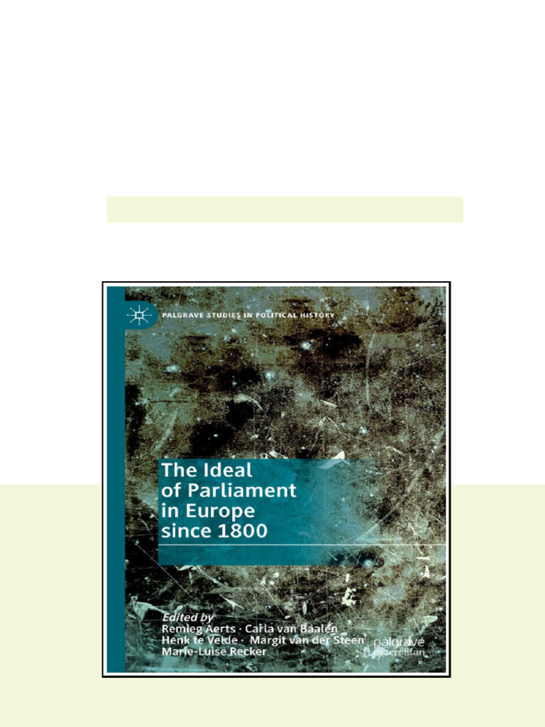 The Ideal Of Parliament In Europe Since 1800 1st Ed 2019 Remieg Aerts ...