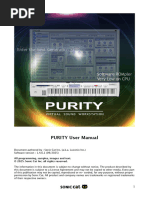 Purity User Manual by Sonic Cat | PDF | Computer Keyboard | Software