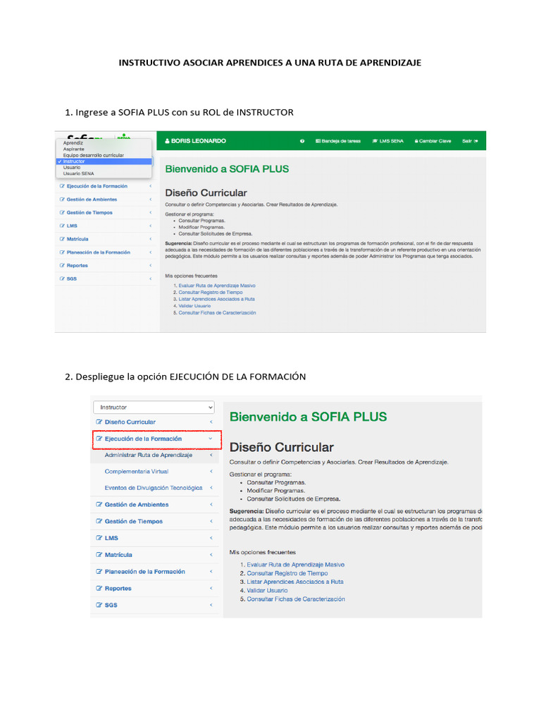Asocia Aprendices a Ruta de Aprendizaje | PDF