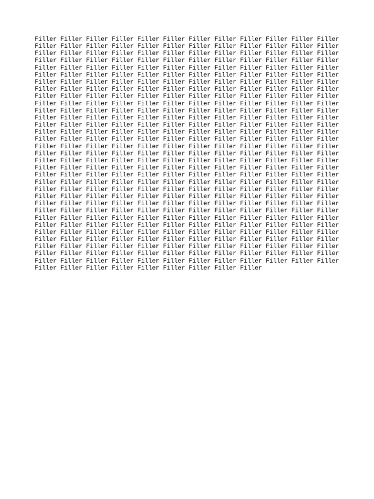 Filler 1 | PDF