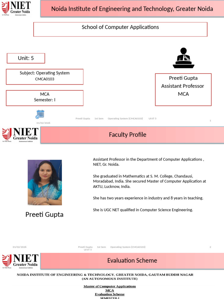 Operating System Course Unit 5 Overview | PDF | Shell (Computing ...