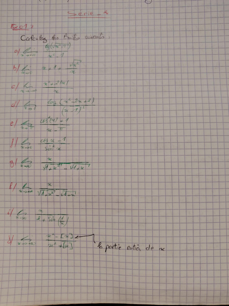 Correction TD2 Complet + Des Exercices Avec Correction ANALYSE 1-1 | PDF