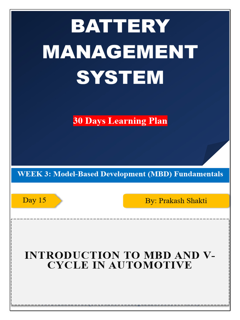 Day - 15 - Introduction To Model-Based Development (MBD) | PDF ...