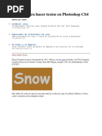Download Tutorial Para Hacer Textos en Photoshop CS4 by Ardi Susanto SN97484034 doc pdf
