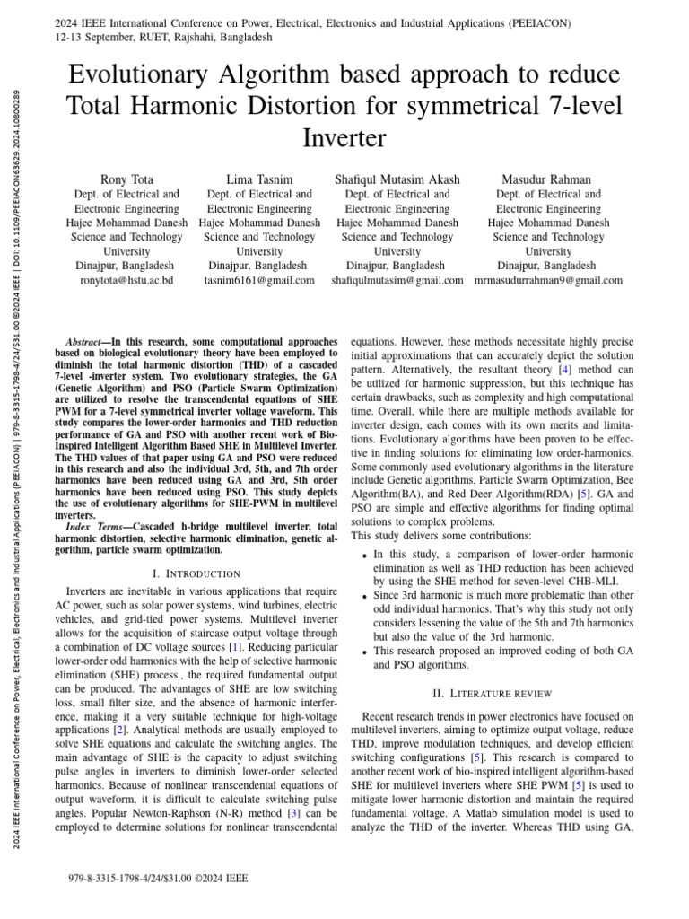 Evolutionary Algorithm Based Approach To Reduce To 250308 150318 | PDF ...