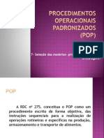 Procedimentos Operacionais Padronizados (POP)