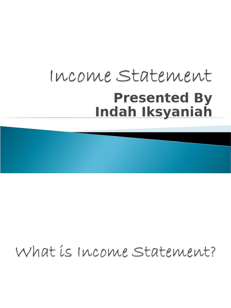 Income Statement | PDF