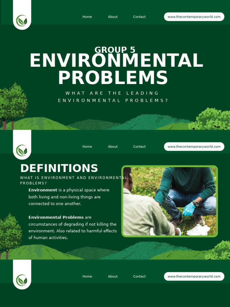 Leading Environmental Problems Explained | PDF | Climate Change ...