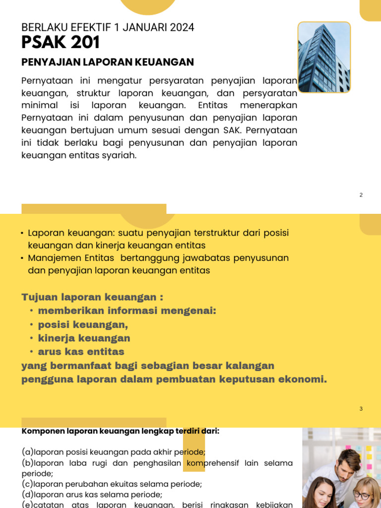 Panduan PSAK 201: Laporan Keuangan 2024 | PDF