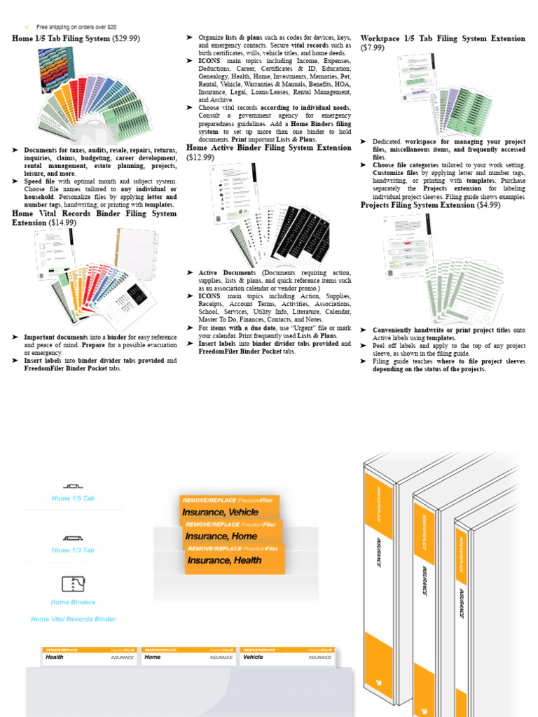 Home Filing System for Organizing Documents | PDF