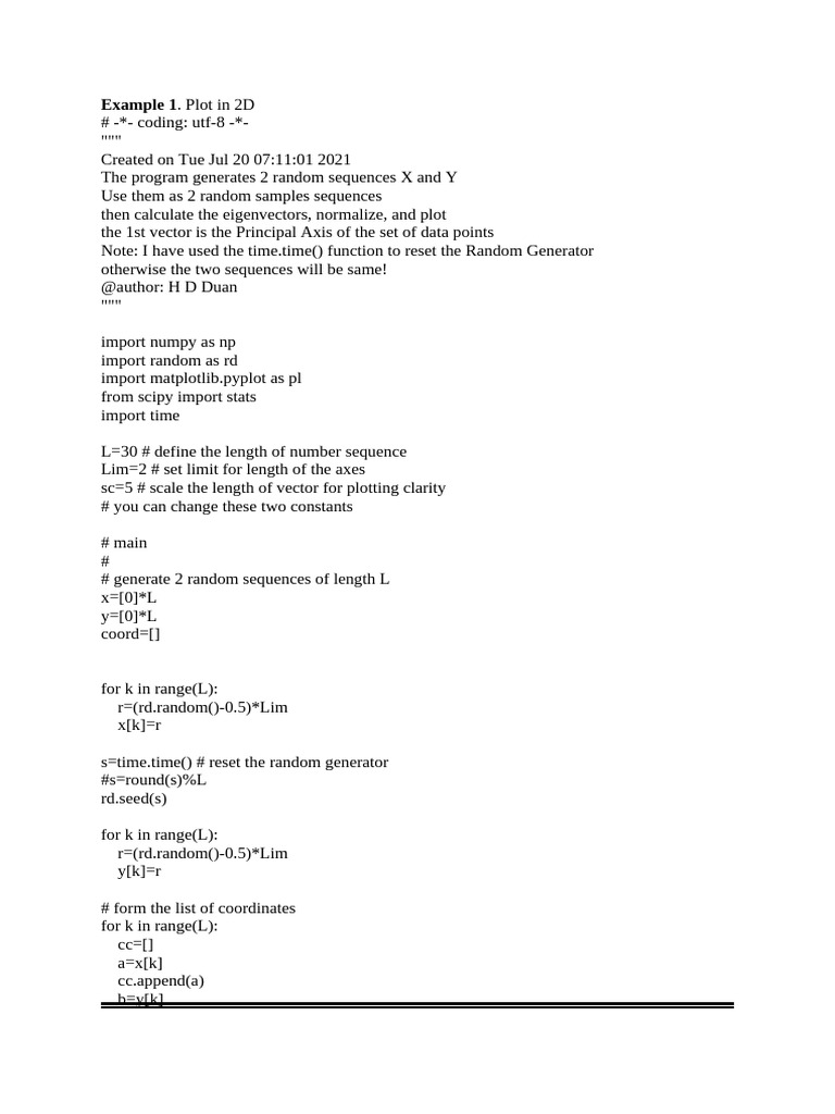 1.3-More examples with python plot | PDF | Eigenvalues And Eigenvectors ...