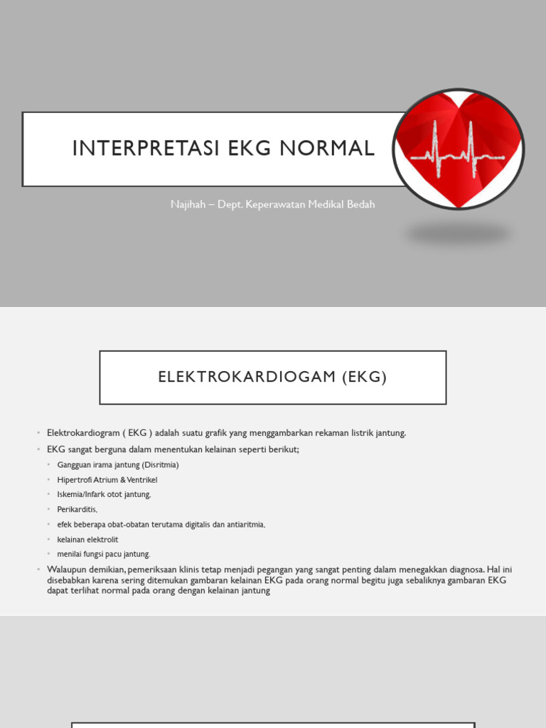 Panduan Interpretasi EKG Normal | PDF