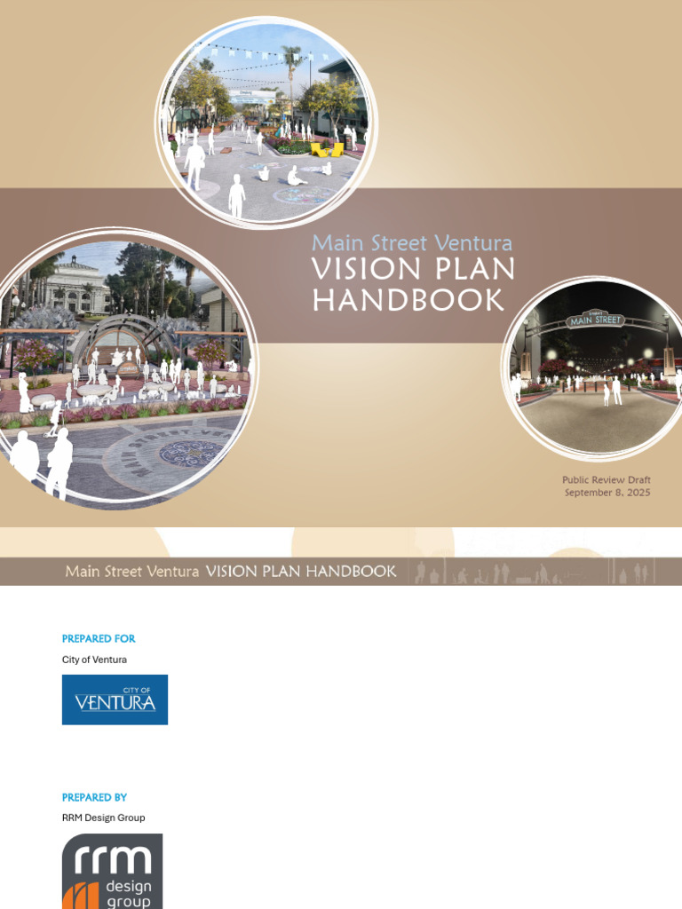 Main Street Ventura Vision Plan Handbook | PDF | Pedestrian Crossing ...