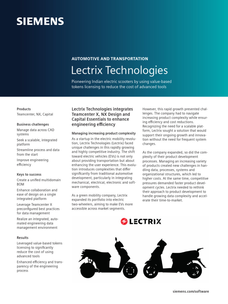 Enhancing EV Development with Siemens Solutions | PDF | Product ...