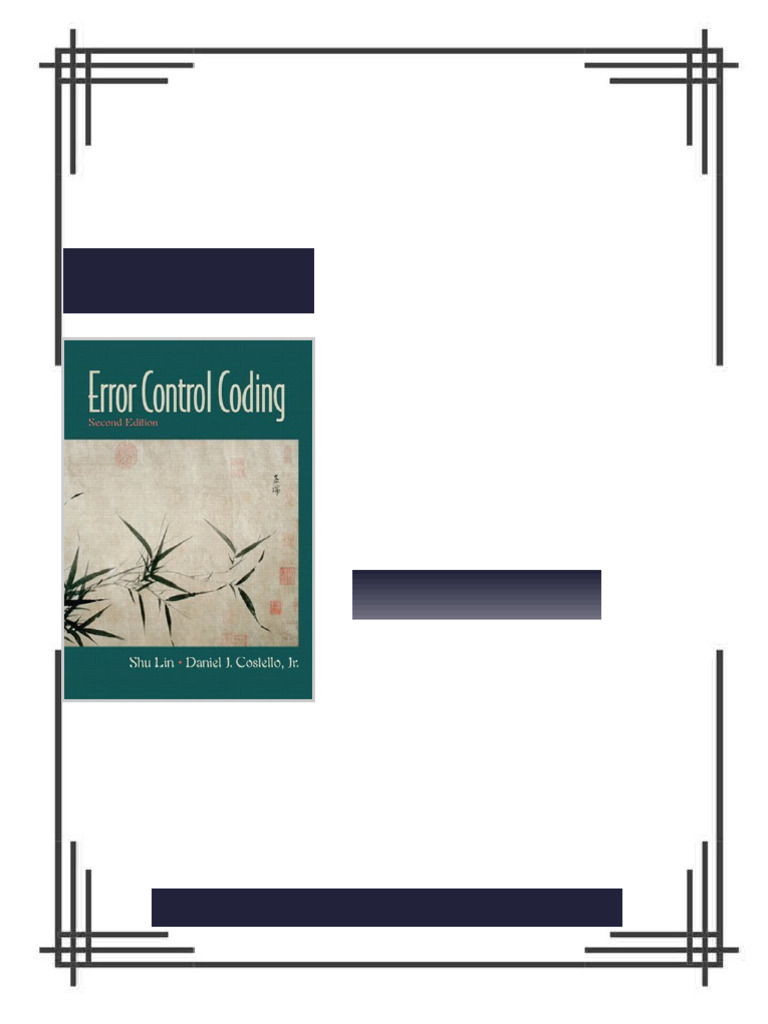 Error Control Coding 2nd Edition Shu Lin Ebook Total Edition | PDF ...