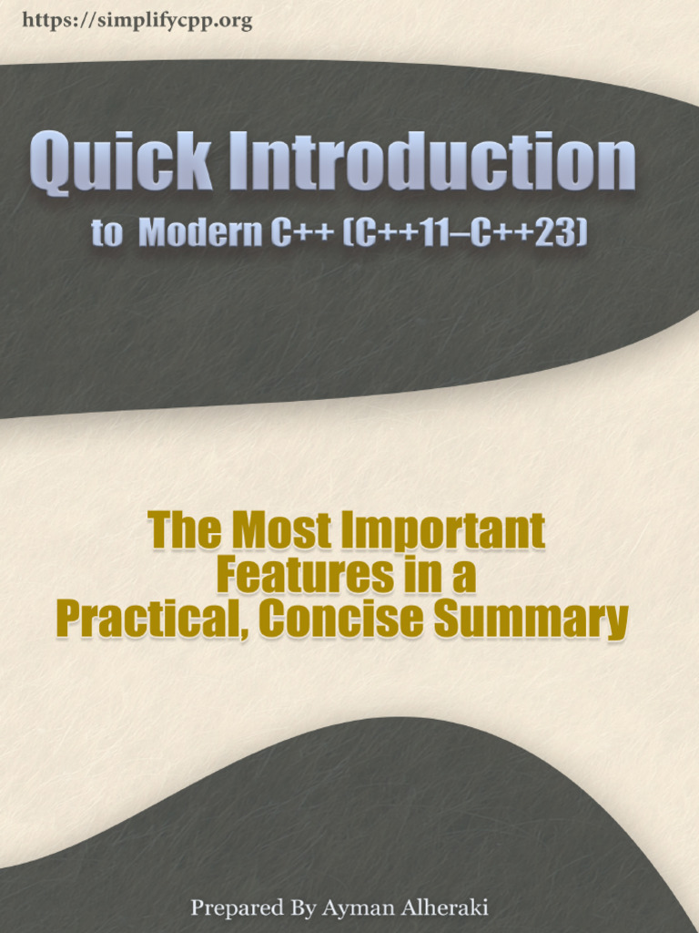 Essential Modern C++ Features Guide | PDF | Computer Programming ...