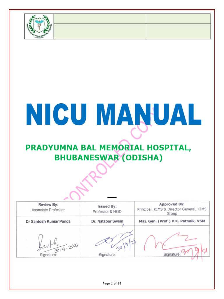 Nicu 2021 | PDF | Neonatal Intensive Care Unit | Respiratory System