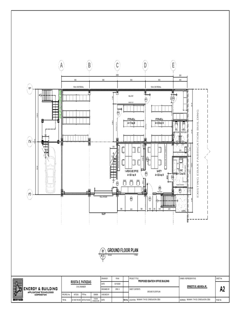 Ebatech New Bldg. Office Ground Floor Plan | PDF