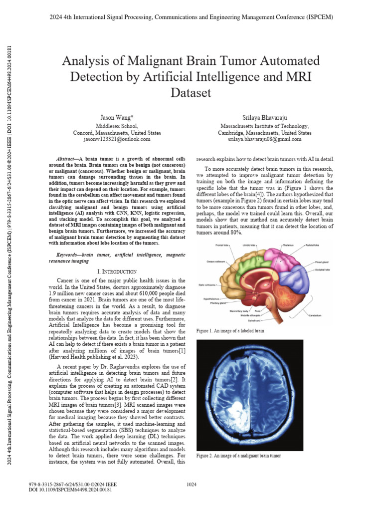 AI-Driven Malignant Brain Tumor Detection | PDF | Brain Tumor ...