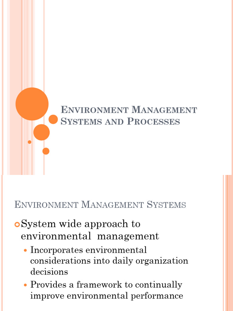 Environmental Management Systems Overview | PDF | Environmental Impact ...
