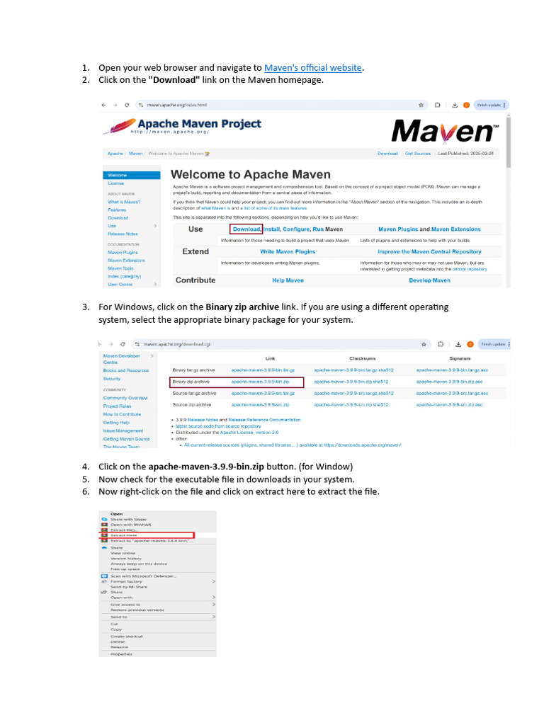 Install Maven and Create Java App | PDF