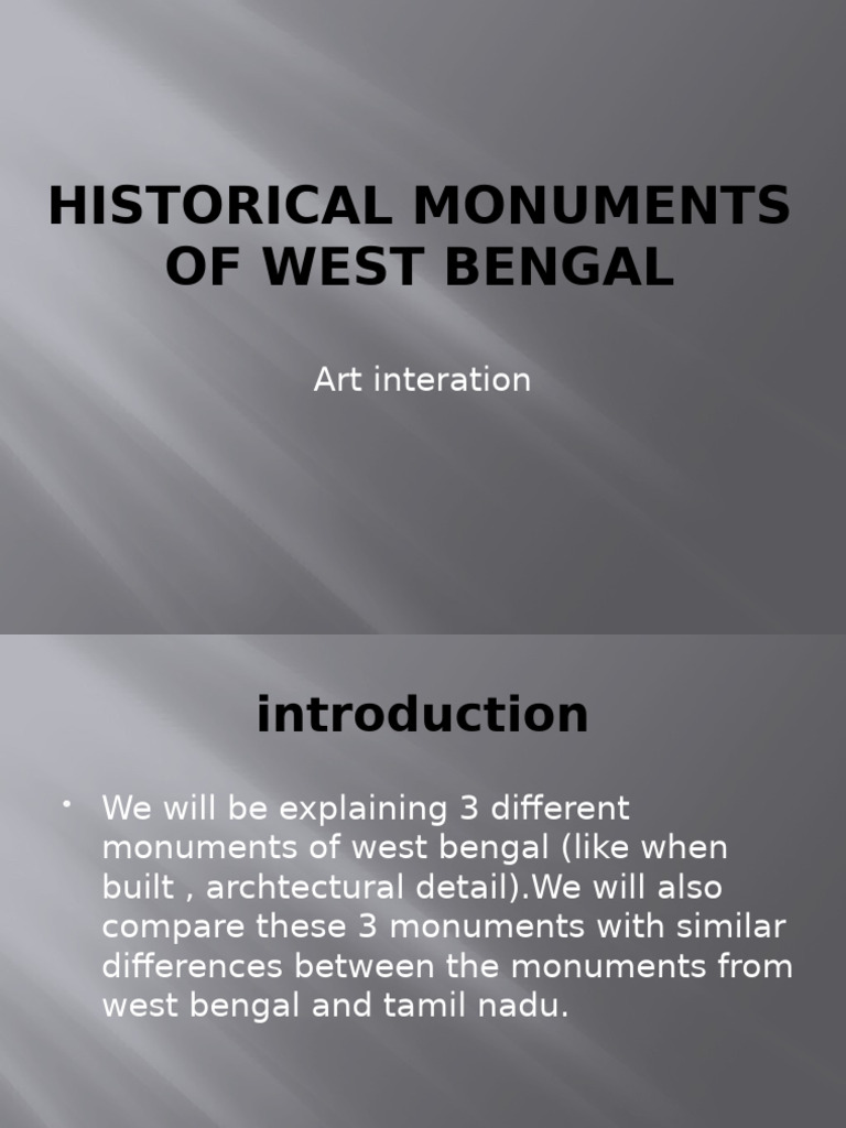Historical Monuments of West Bengal | PDF
