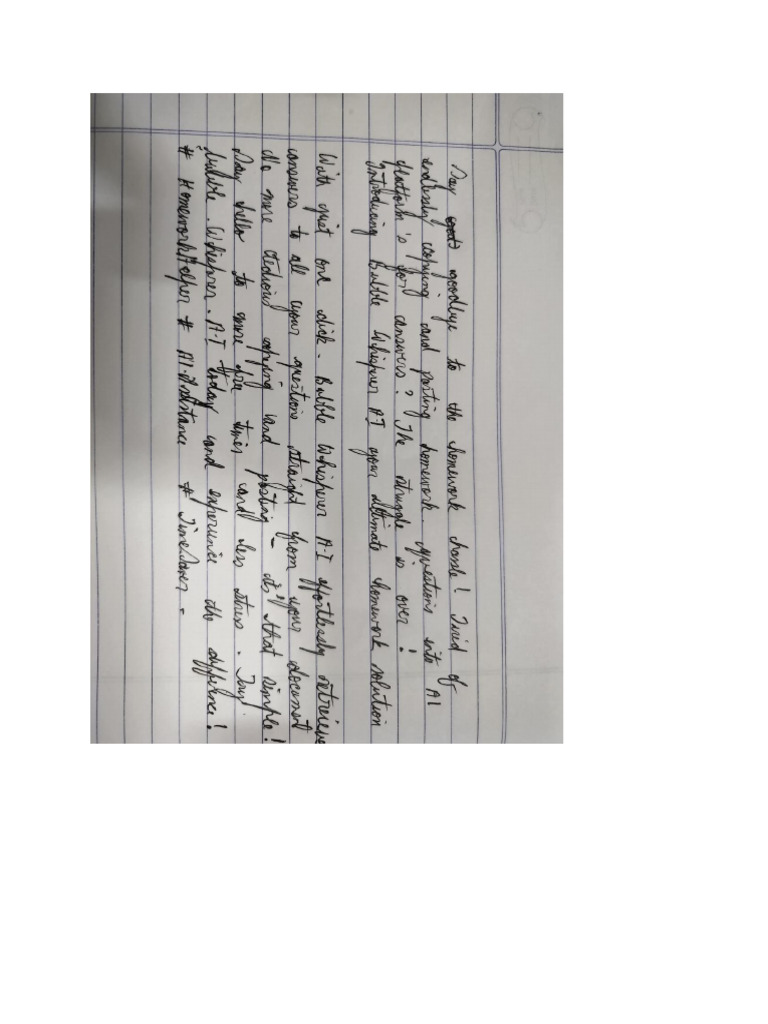Handwritten Paper (1page) | PDF