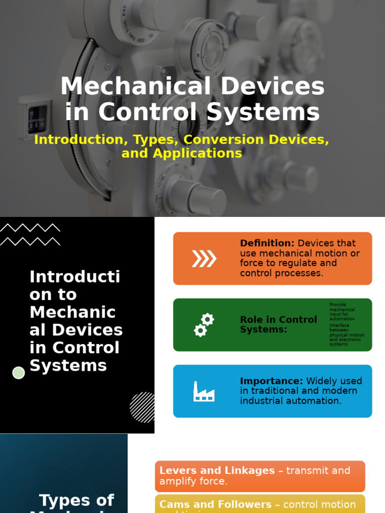 Mechanical Devices in Control Systems | PDF | Machines | Clutch