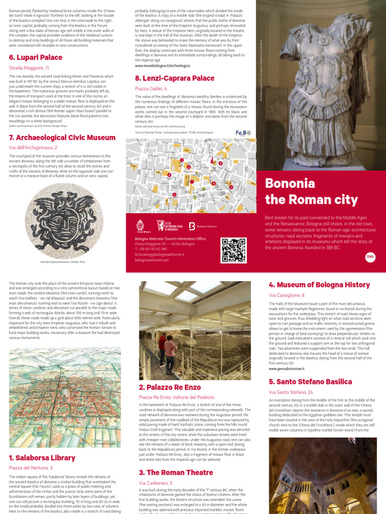 Brochure Bononia The Roman City | PDF | Classical Antiquity | Ancient Rome